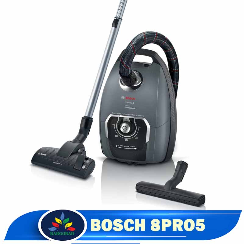 جاروبرقی بوش 8pro5 توان 1800 وات کمپرسوری BGL8PRO5IR